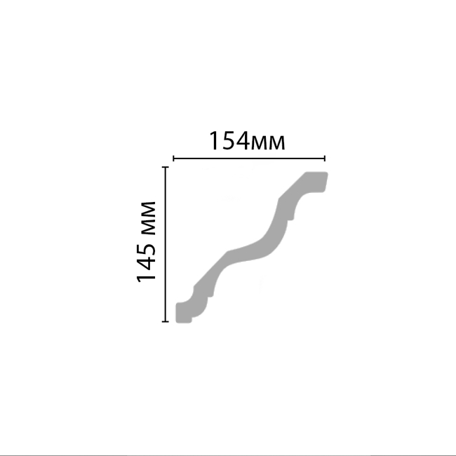 Плинтус потолочный Decomaster 96269
