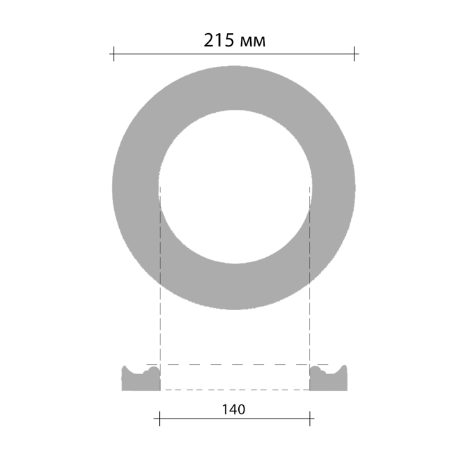 Розетка потолочная Decomaster 80205