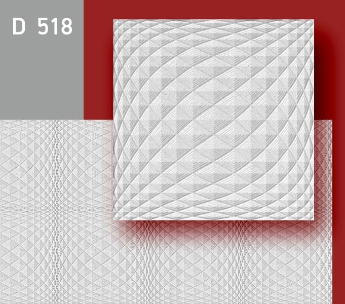 Плитка потолочная без швов Decor-Ek D518 (2 кв.м)