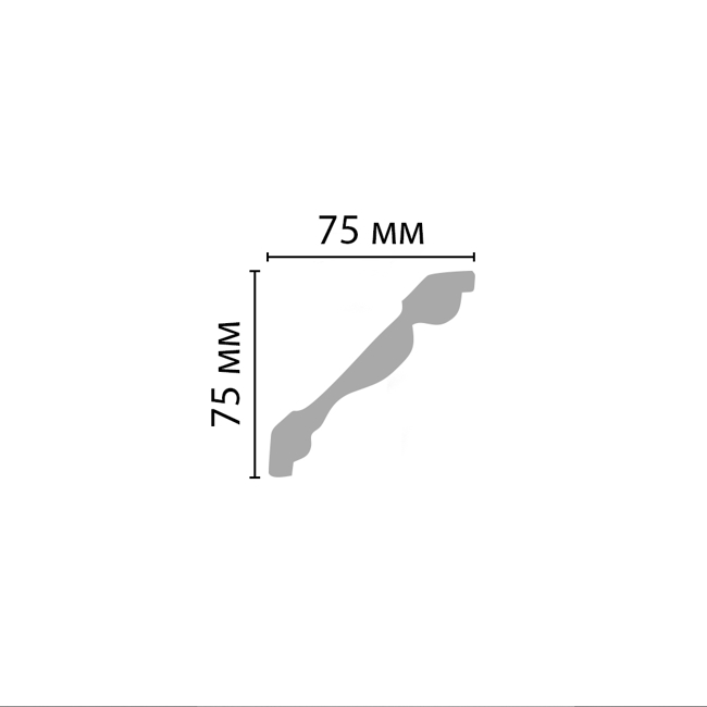 Плинтус потолочный Decomaster D154