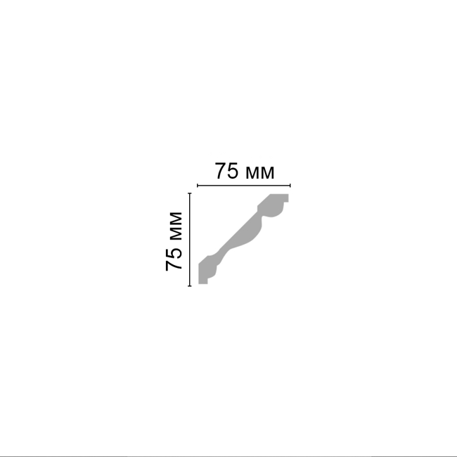 Плинтус потолочный Decomaster D154A