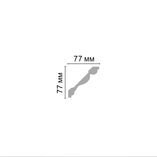 Плинтус потолочный Decomaster D154B