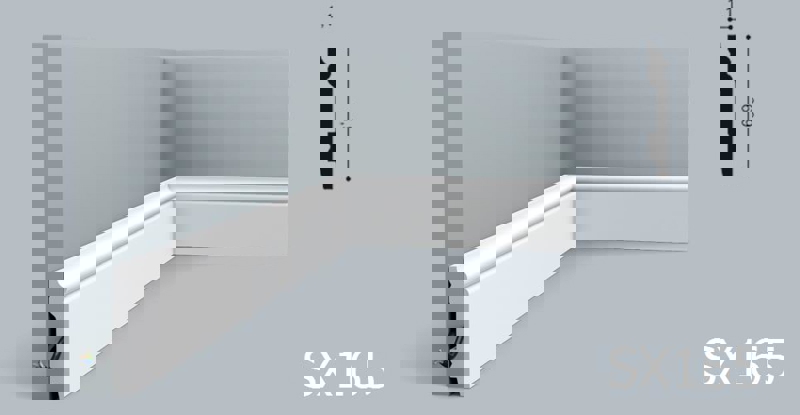 Плинтус напольный Orac Decor SX165 CONTOUR