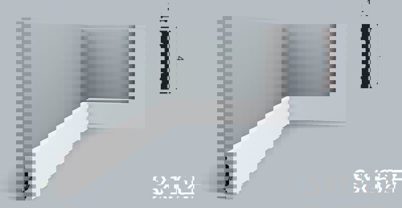 Плинтус напольный гибкий Orac Decor SX162F SQUARE