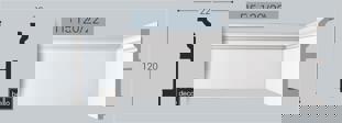 Плинтус напольный ударопрочный BelloDeco П-5 120/22