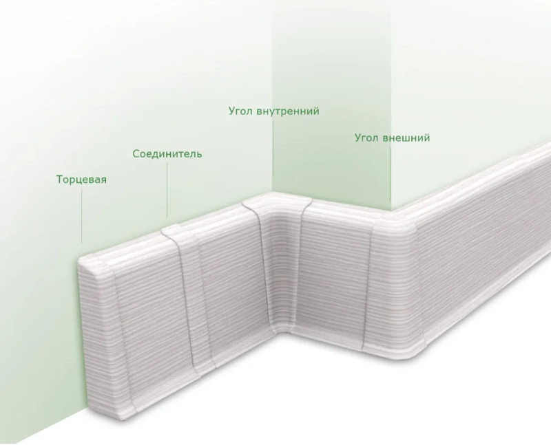 Плинтус напольный Ideal Deconika-85 211 Дуб рустик