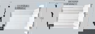 Плинтус напольный ударопрочный BelloDeco П-8 150/22