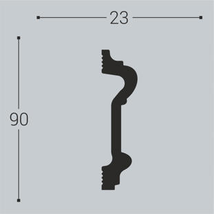 Молдинг BelloDeco М-1 90/23