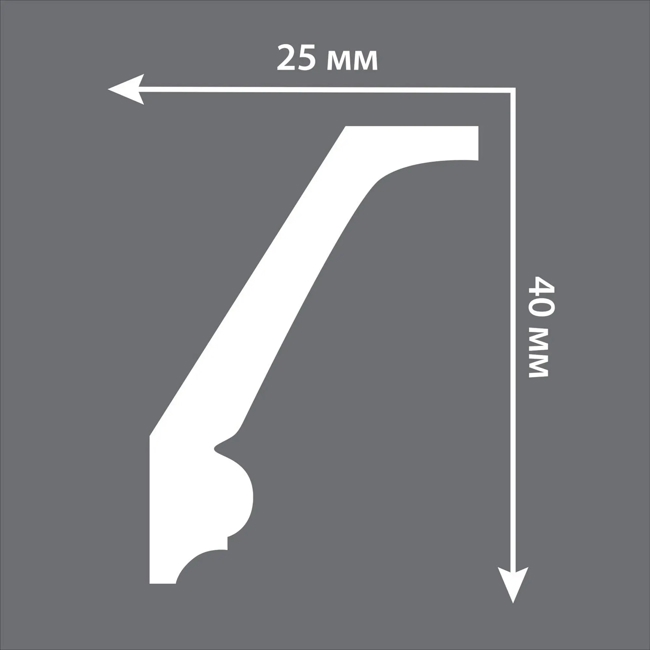 Плинтус потолочный Stenopol C7151