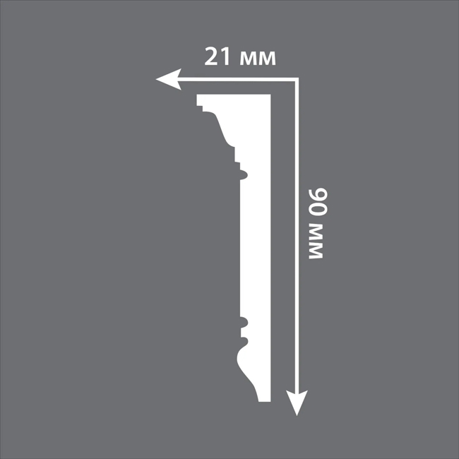 Плинтус потолочный Stenopol C7226