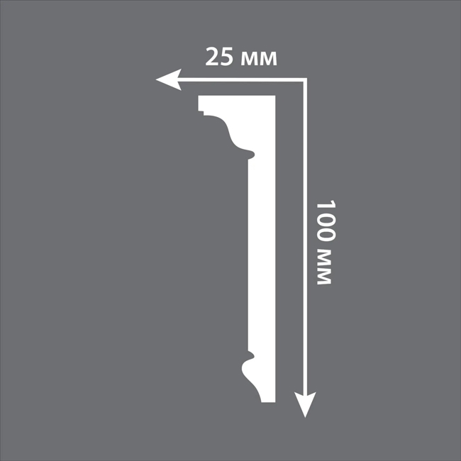 Плинтус потолочный Stenopol C7227