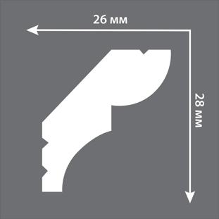 Плинтус потолочный Stenopol C708