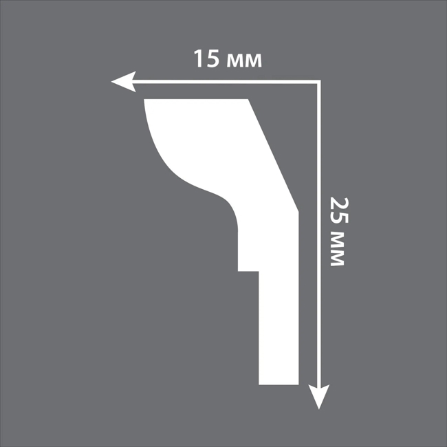 Плинтус потолочный Stenopol C7111