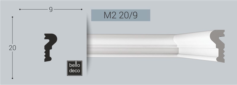 Молдинг BelloDeco М-2 20/9