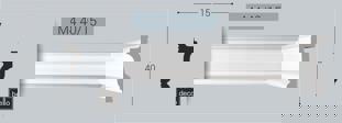 Молдинг BelloDeco М-4 40/15