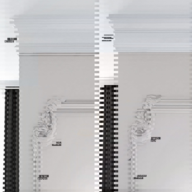 Плинтус потолочный BelloDeco К-3 100/40