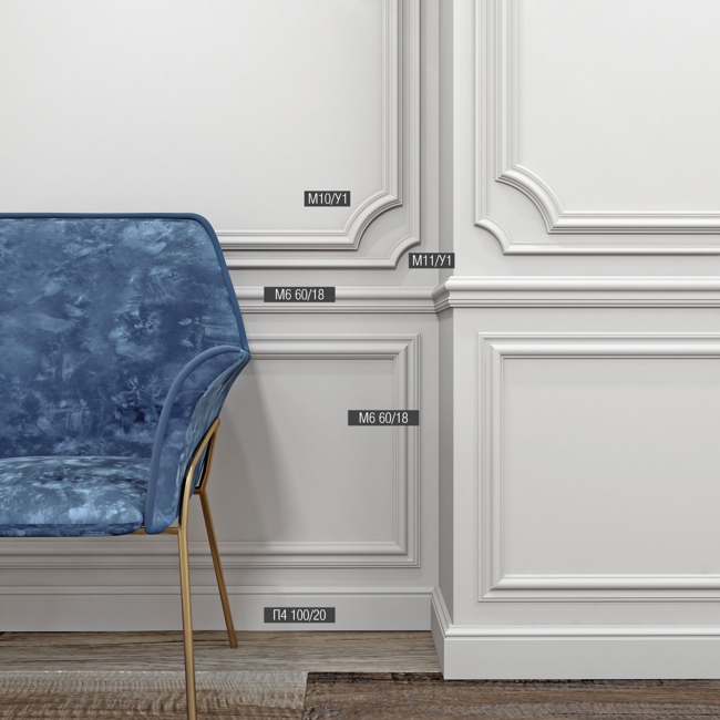 Угловой элемент для молдинга BelloDeco М-10-У1