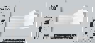 Плинтус потолочный BelloDeco C10/60