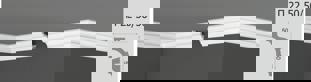 Плинтус потолочный Де-Багет П-22 50/50