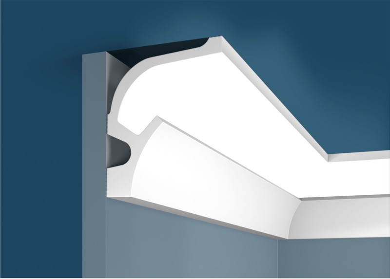 Плинтус потолочный ударопрочный Cosca KX025