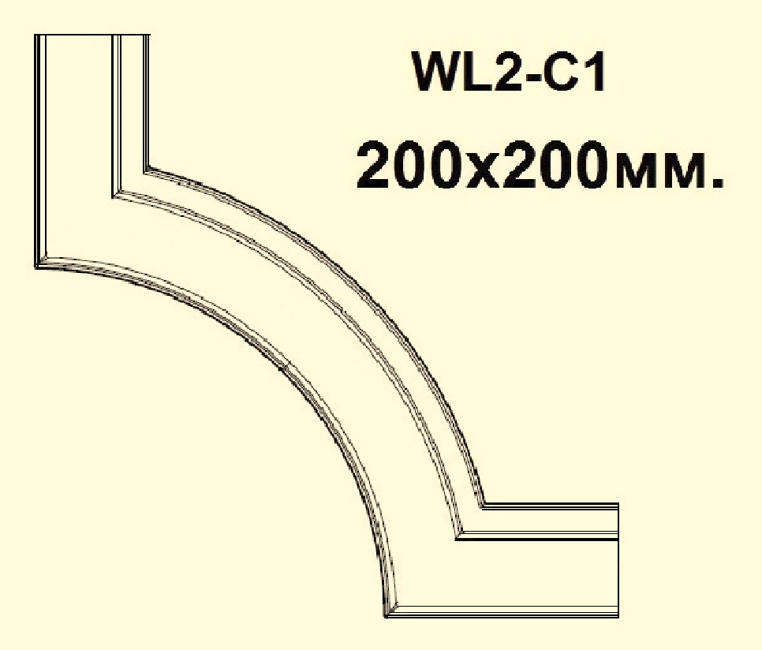 Угловой элемент для молдинга NMC WL2-С1