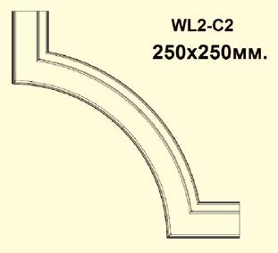 Угловой элемент для молдинга NMC WL2-С2