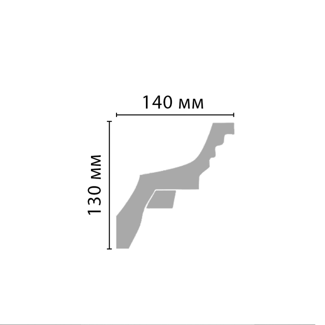 Плинтус потолочный Decomaster 95308A