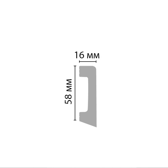 Плинтус напольный Decomaster D234-1629G