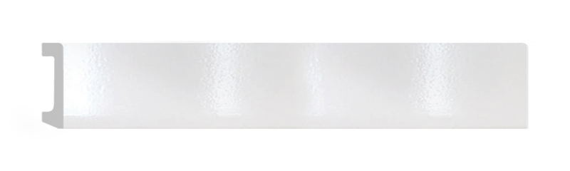 Плинтус напольный Decomaster D235-114 белый глянец