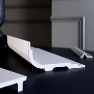 Плинтус потолочный Glanzepol GP-130