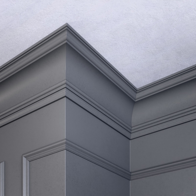 Плинтус потолочный Glanzepol GP-138