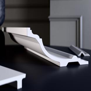 Плинтус потолочный Glanzepol GP-138