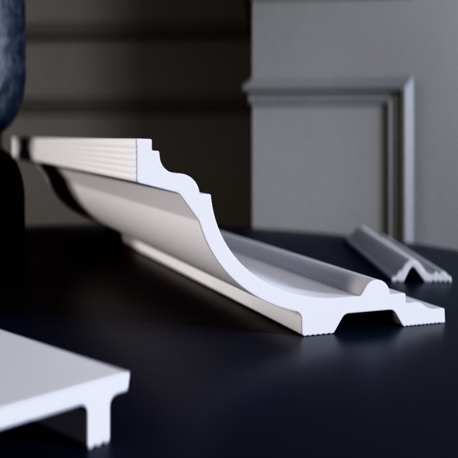 Плинтус потолочный Glanzepol GP-138