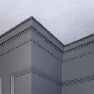 Плинтус потолочный Glanzepol GPL-6