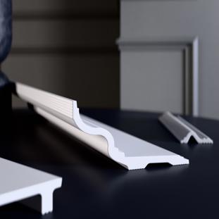 Плинтус потолочный Glanzepol GPL-6