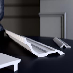 Плинтус потолочный Glanzepol GPL-9