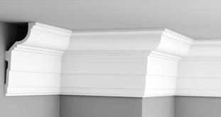 Плинтус потолочный Glanzepol GPL-10