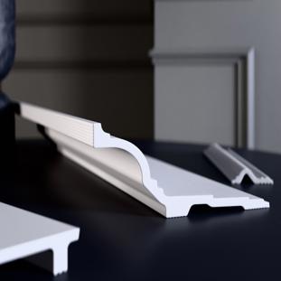 Плинтус потолочный Glanzepol GPL-10