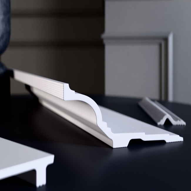 Плинтус потолочный Glanzepol GPL-10