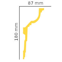Плинтус потолочный Glanzepol GPL-10