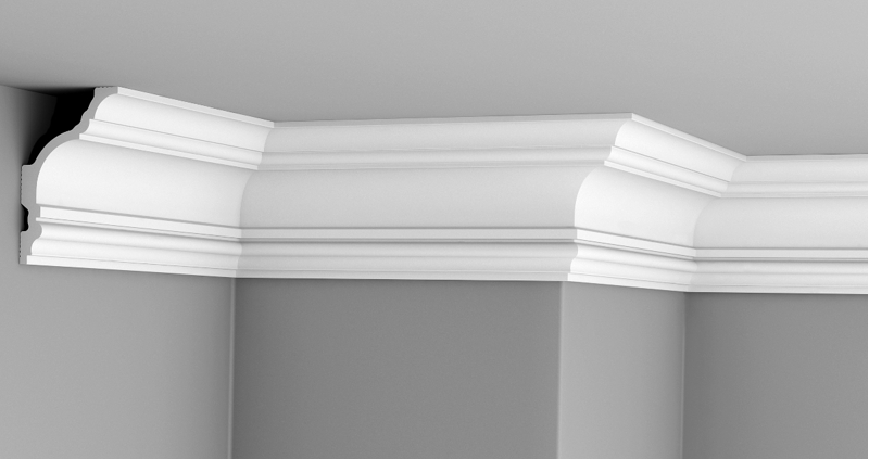 Плинтус потолочный Glanzepol GPL-11