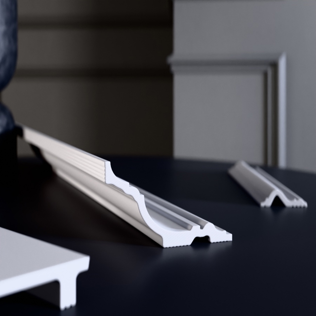 Плинтус потолочный Glanzepol GPL-11