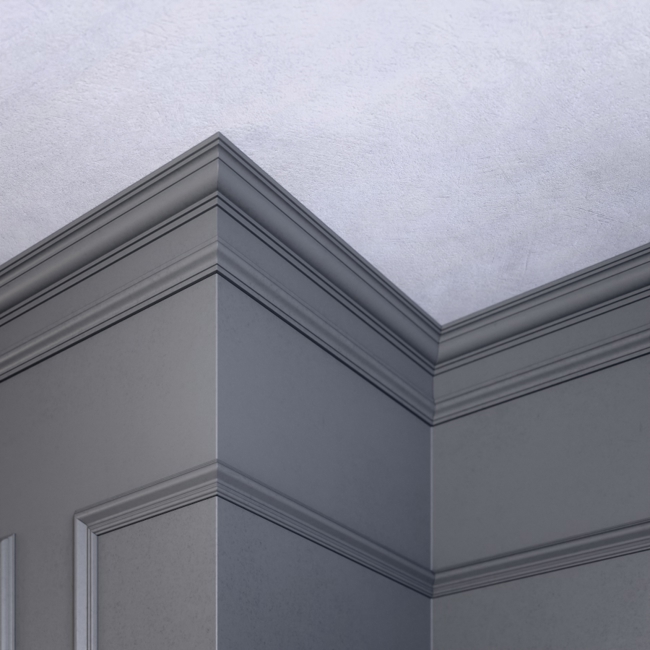 Плинтус потолочный Glanzepol GPL-12