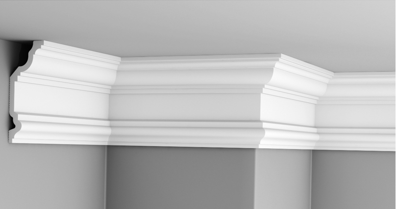 Плинтус потолочный Glanzepol GPL-13