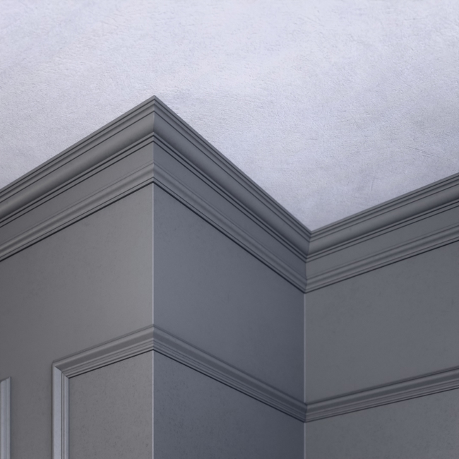 Плинтус потолочный Glanzepol GPL-13