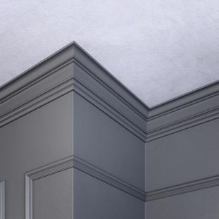 Плинтус потолочный Glanzepol GPL-14