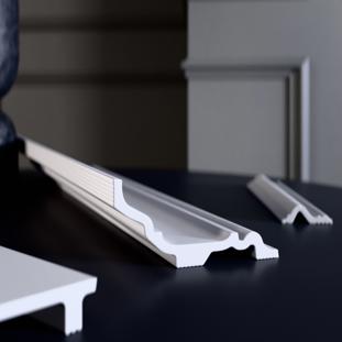 Плинтус потолочный Glanzepol GPL-14