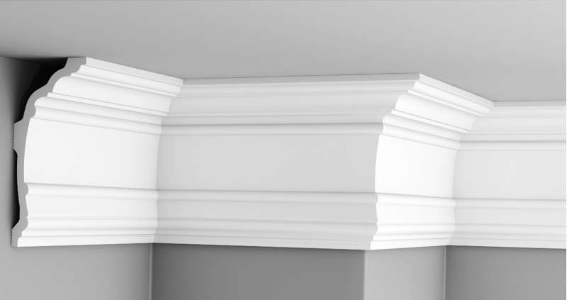 Плинтус потолочный Glanzepol GPL-19