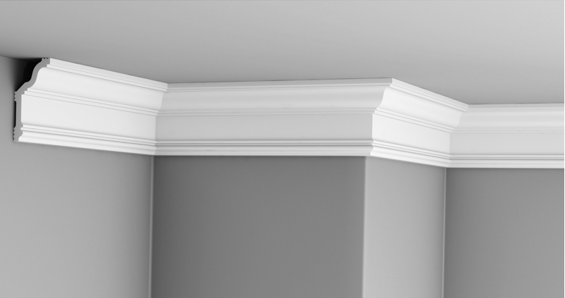 Плинтус потолочный ударопрочный Glanzepol GPD-50 LED