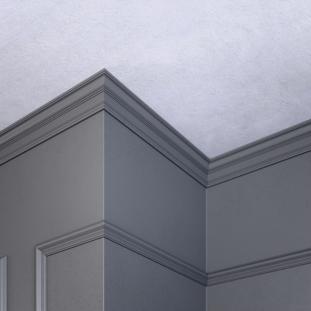 Плинтус потолочный ударопрочный Glanzepol GPD-50 LED